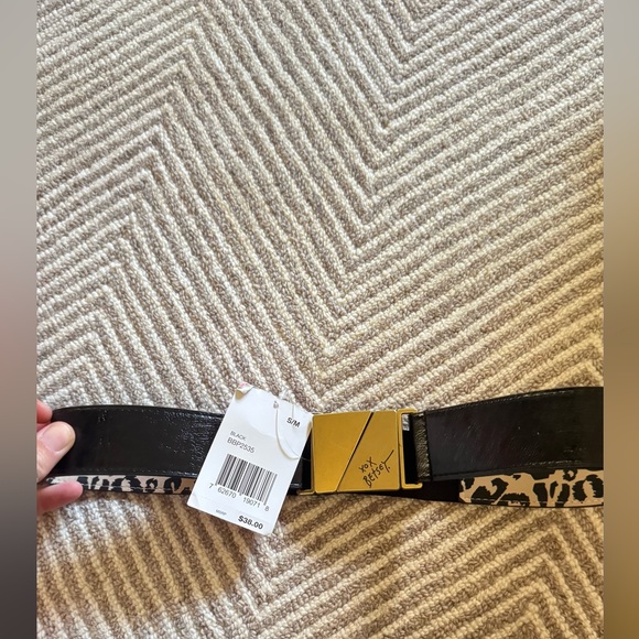 Betsey Johnson Accessories - NWT Betsey Johnson Black and Leopard Belt with Gold Buckle